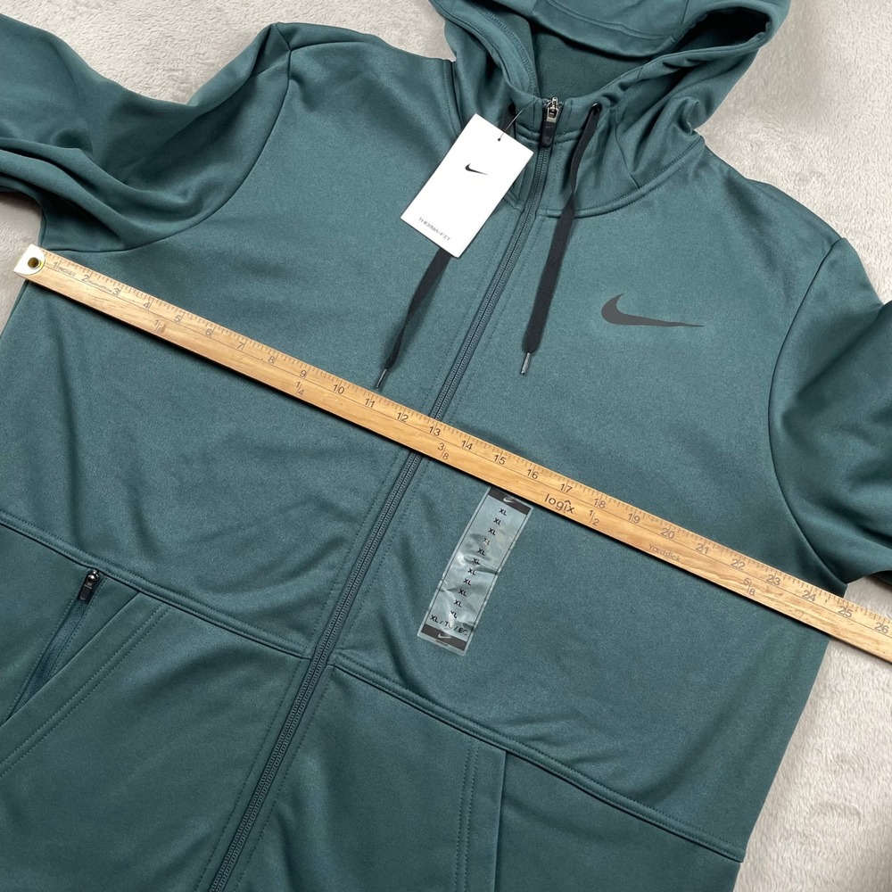 New Nike Hoodie Mens XL Green Therma-FIT Full Zip Training CU6231-328 - Picture 5 of 7